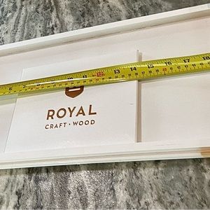 🛁 New! Royal Craft Wood Premium Bamboo White Bathtub Caddy Sturdy Adjustable